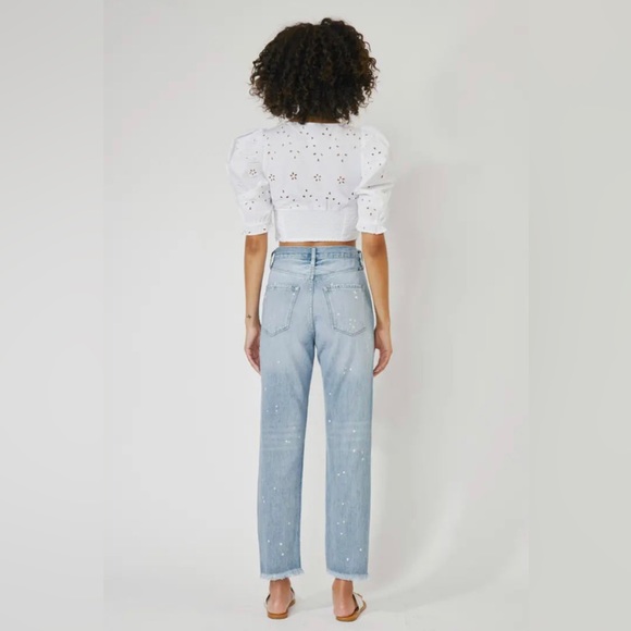 KanCan Mom Jeans- Light Wash - Picture 2 of 3